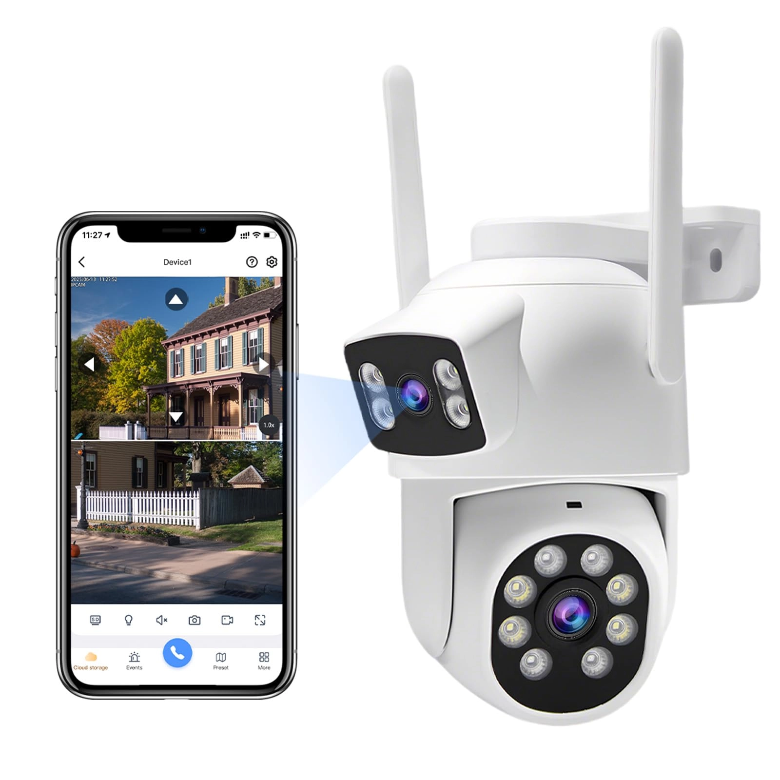 GUDFIDELIO Dual-lens camera 2K