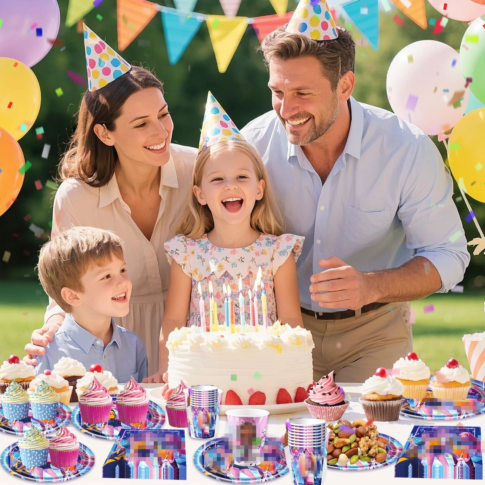 Party Tableware - 51Pcs Birthday