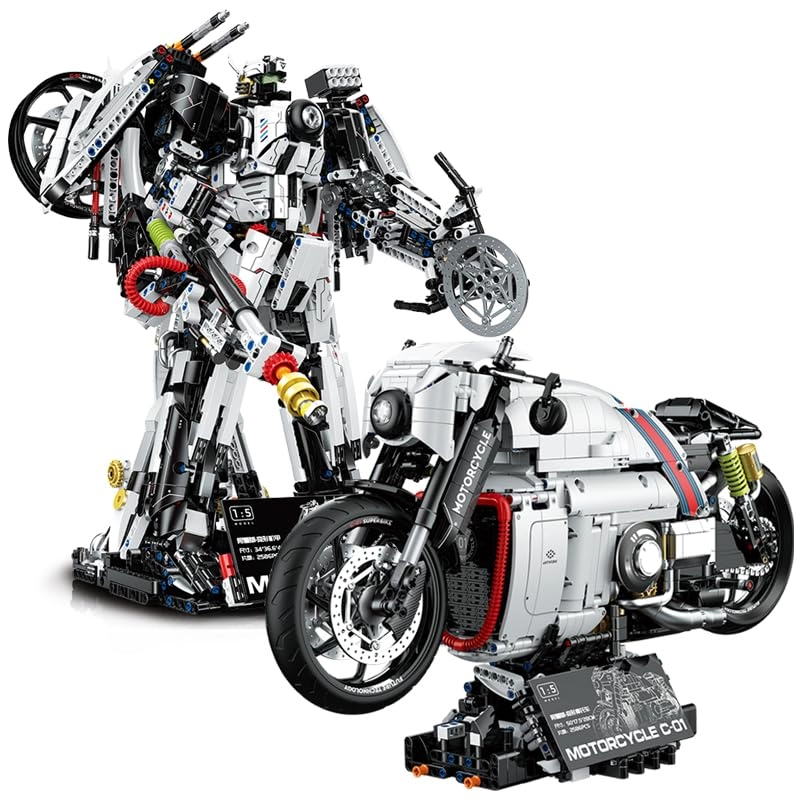Menbis Narwhals 1:8 Transformable Cyberpunk Robot Motorcycle - Bycle, Display Box