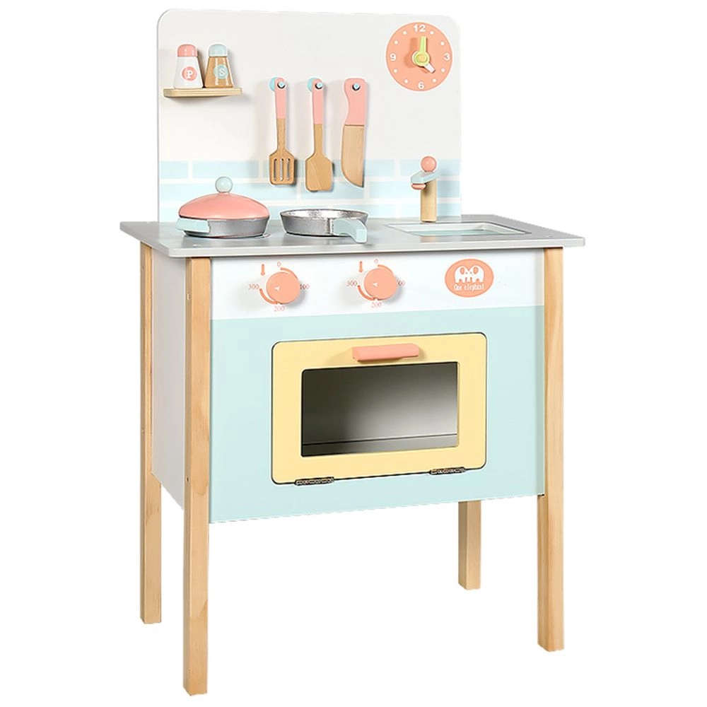 Kids Wooden Cooking Toy Set (5551007-MSN22008-C)