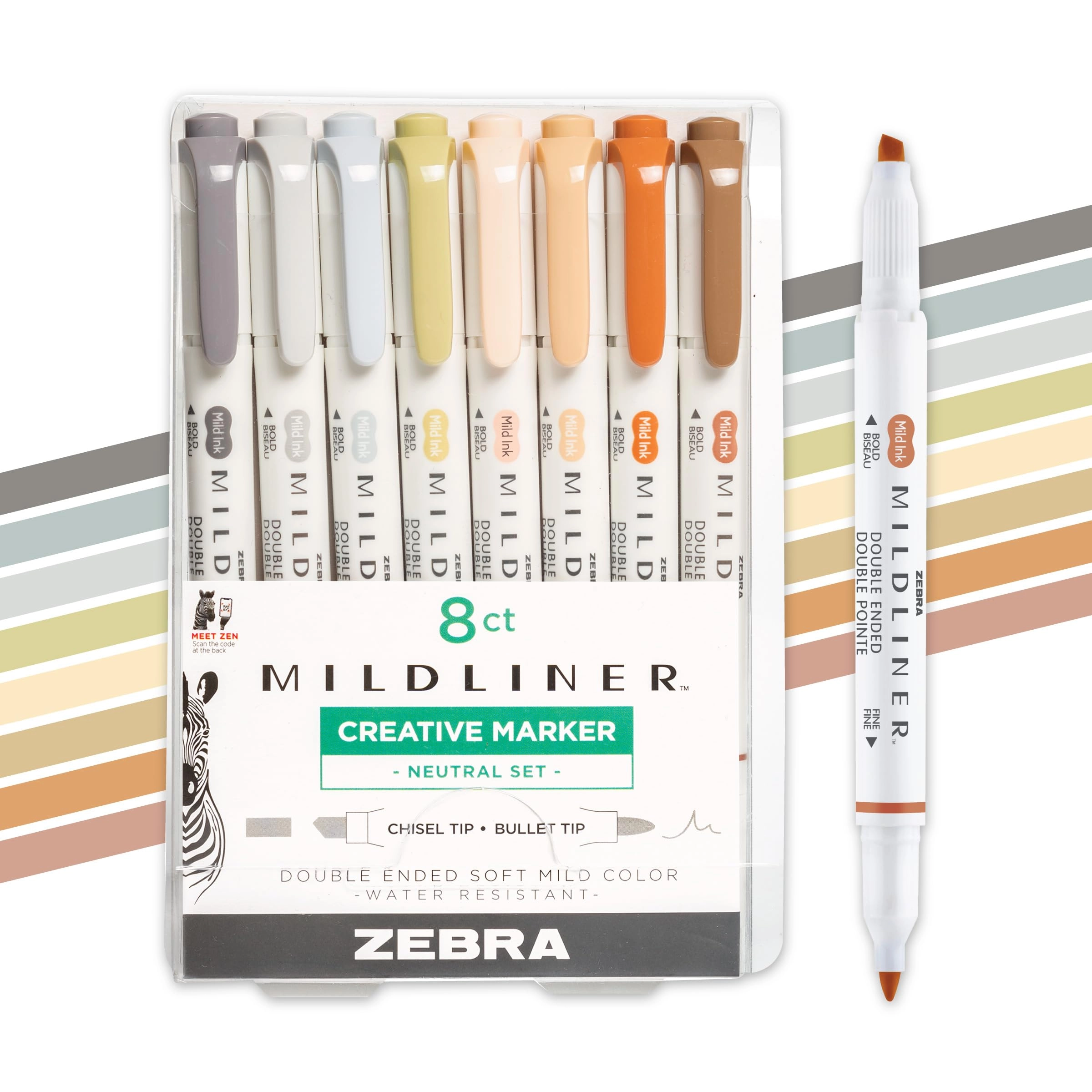 Zebra Pen Mildliner - Neutral Vintage B Dual-Tip