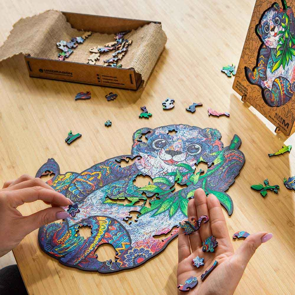 Serious Panda Wooden Puzzle (4107390-PANDA_KS) - 318 pcs