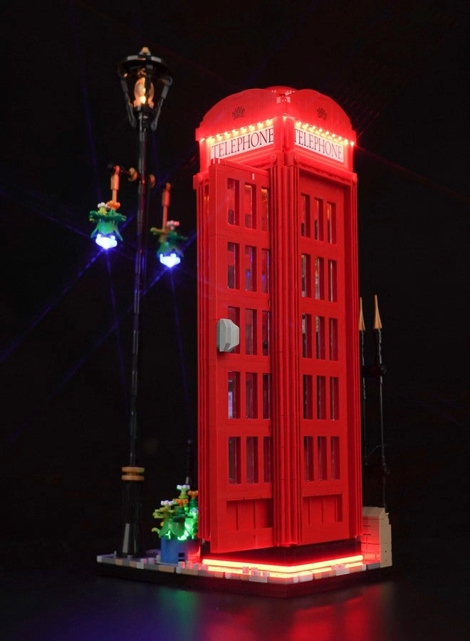 LED Light Kit for Lego 21347 Red London Telephone Box