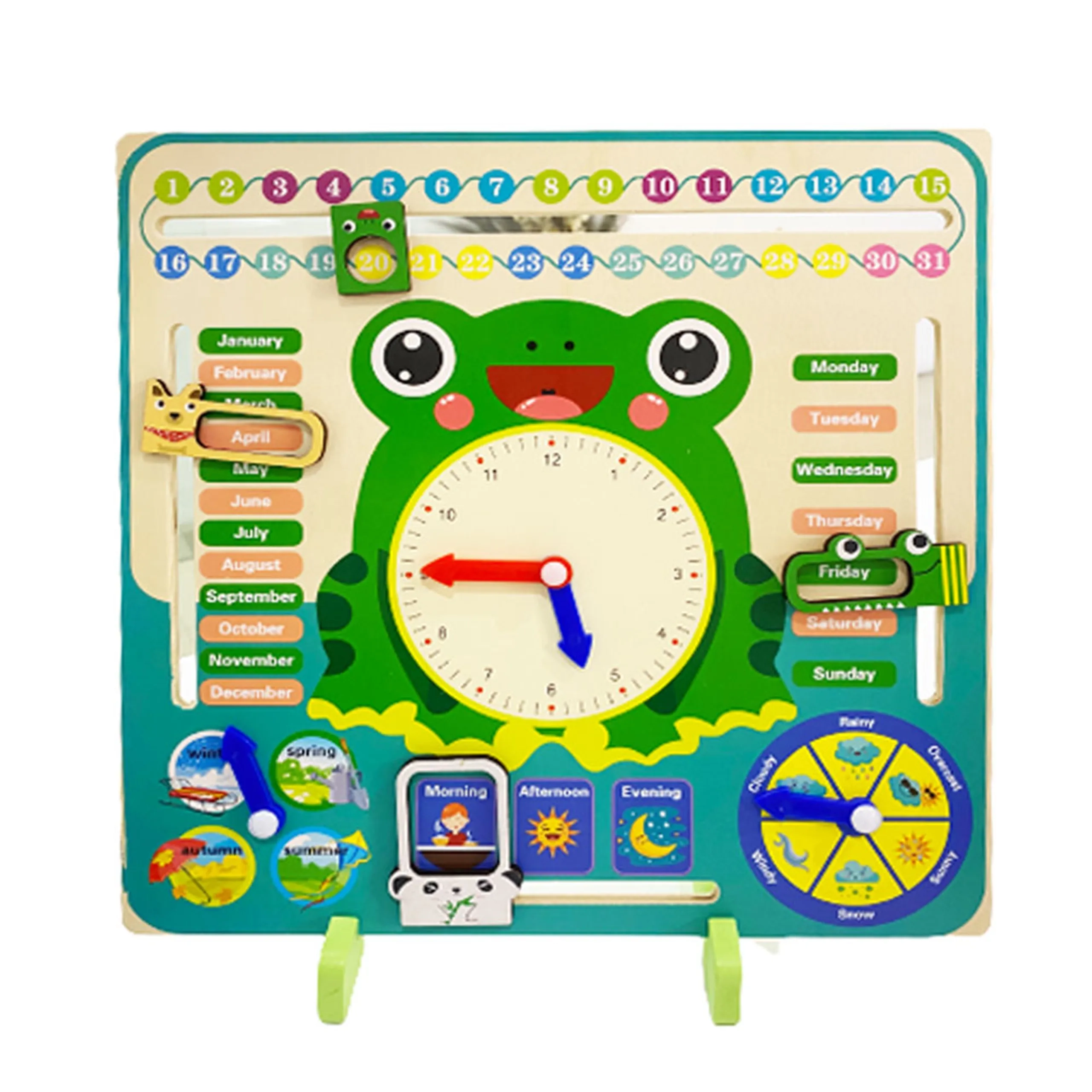 Wooden Learning Clock - Suitable for 3 years & above