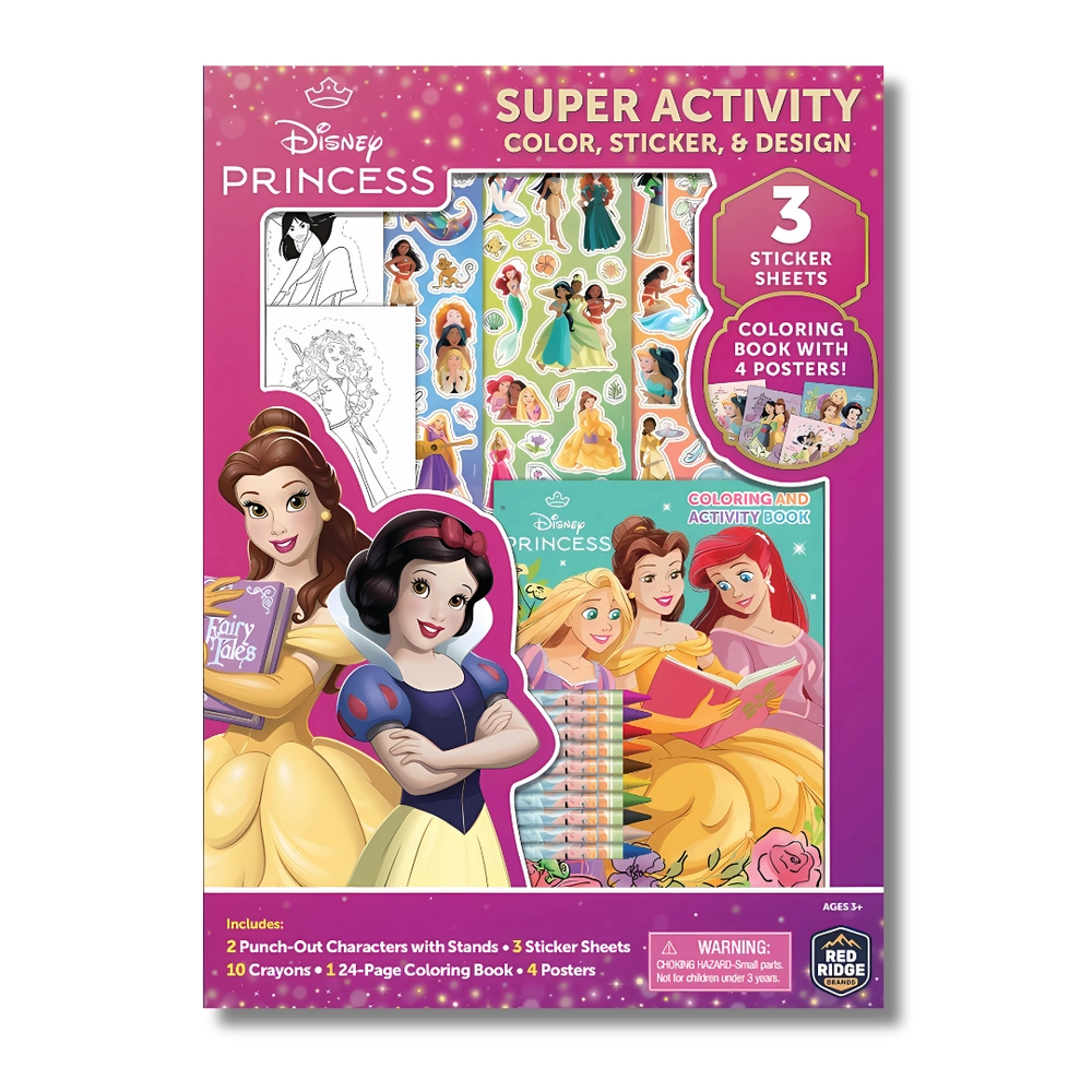Princess Activity Sticker Book 3 pcs