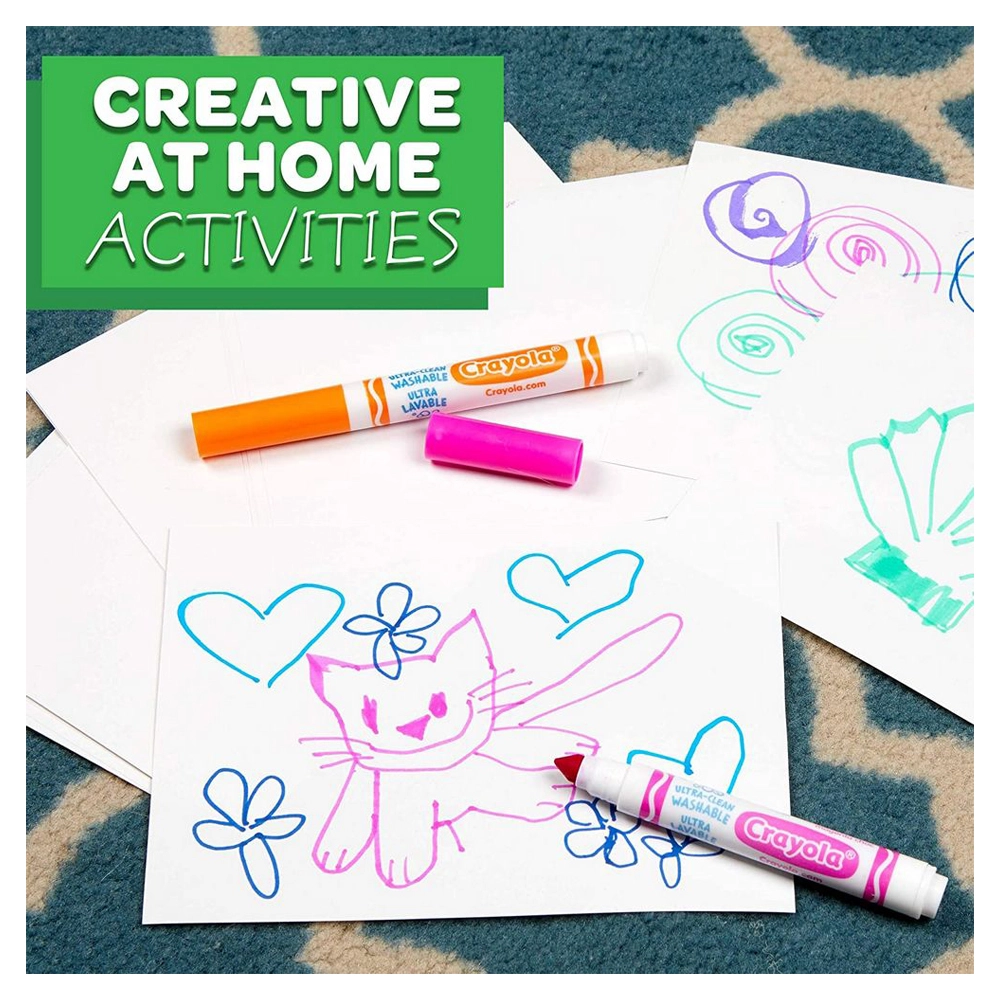 Ultra-Clean Washable Markers - 40 Ct Assorted Broad Line