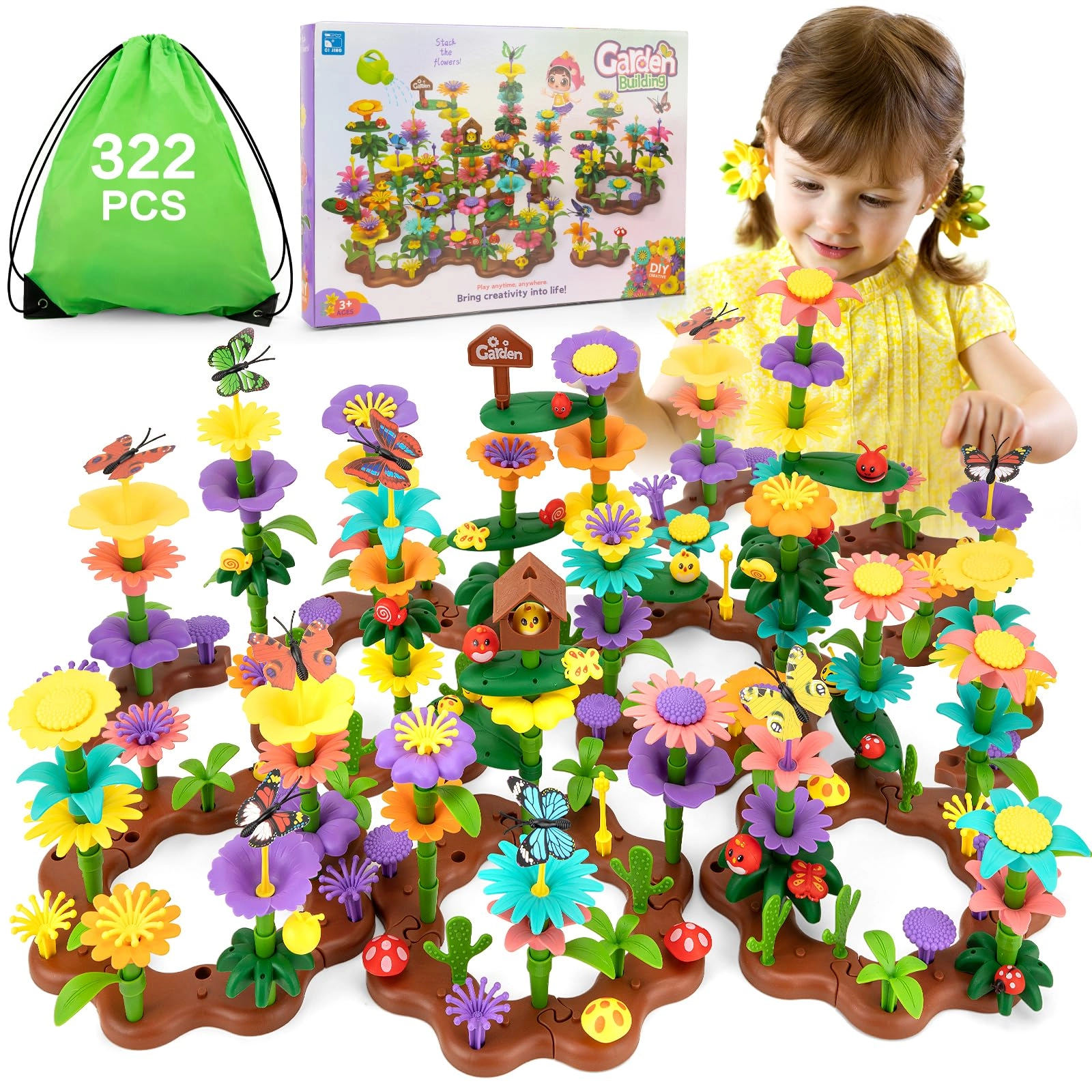 Funsland Flower Garden Building Toys - 322 pcs