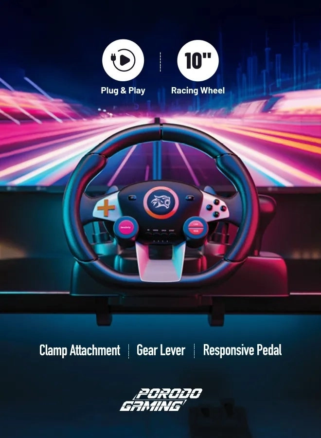 PDX627 Racing Wheel & Pedals