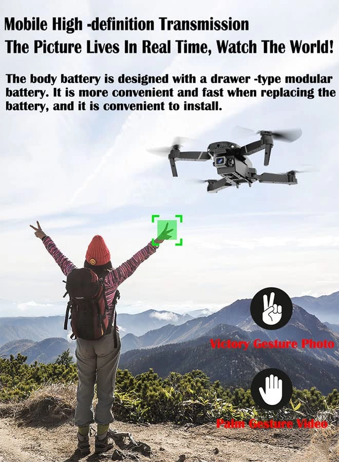 Folding Remote Control Drone - 8K
