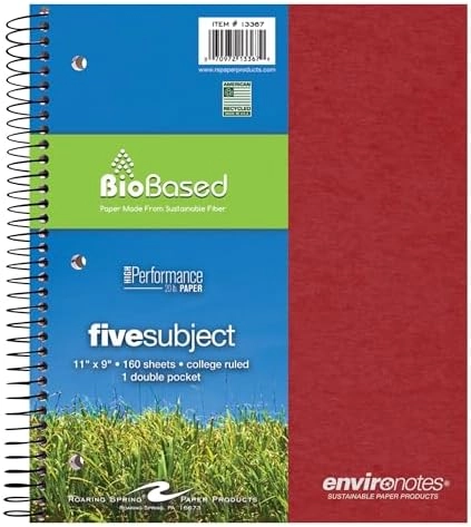 Roaring Spring Notebook 9 X 11 Spiral - Lined 200 Sheets