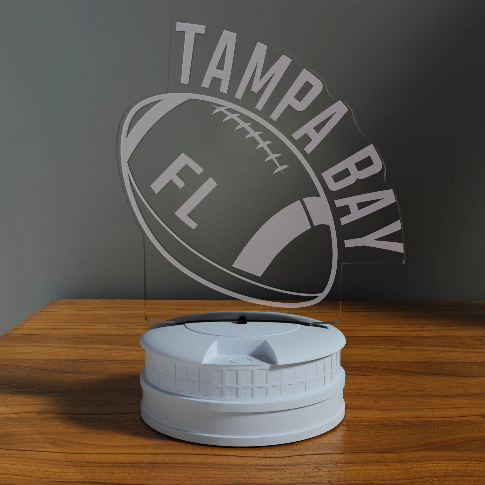 3D Football Tampa Bay Night Light - USB Powered Tampa Bay Multicoloured#2