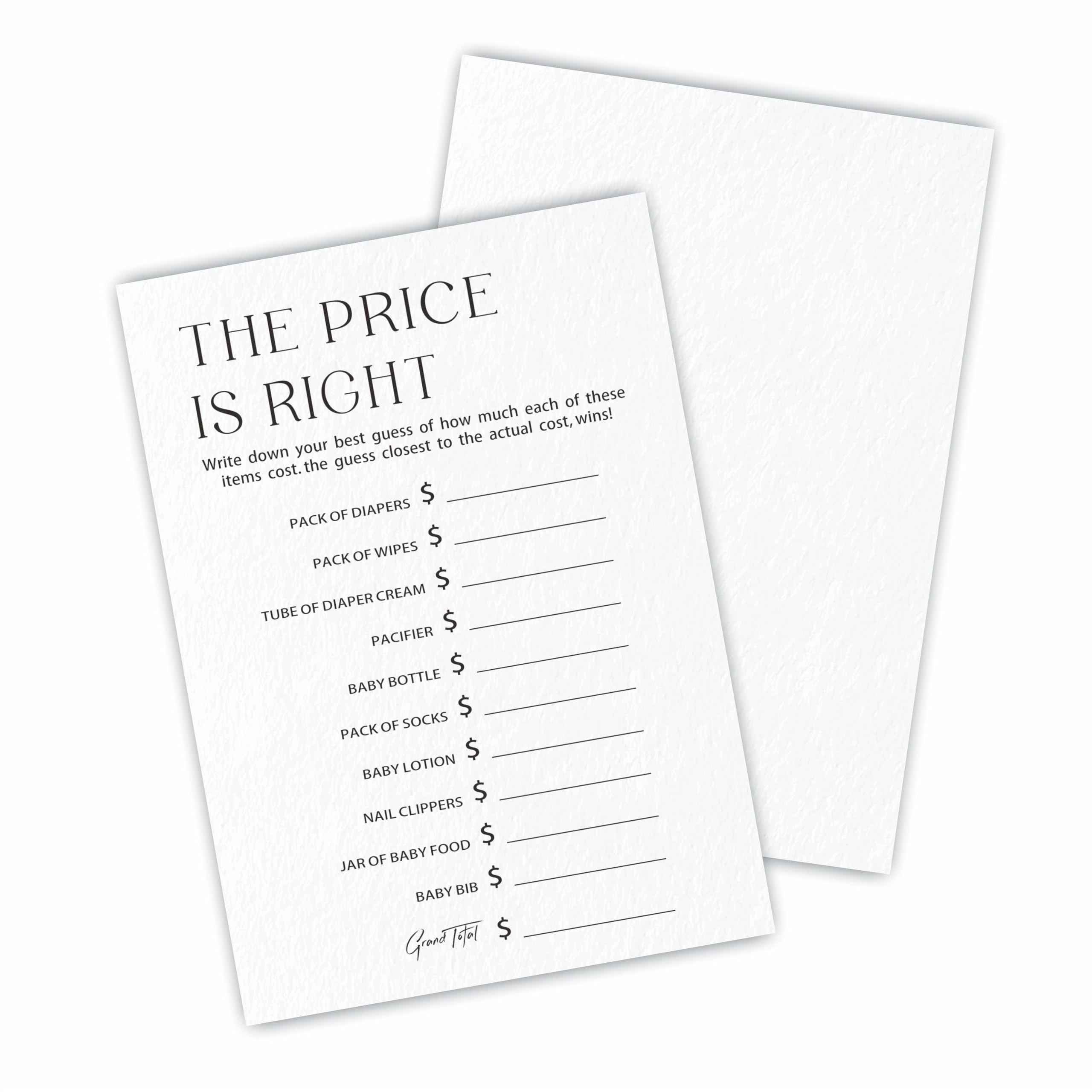 luixd The Price Is Right Game Cards - 30 piece(s) Adult