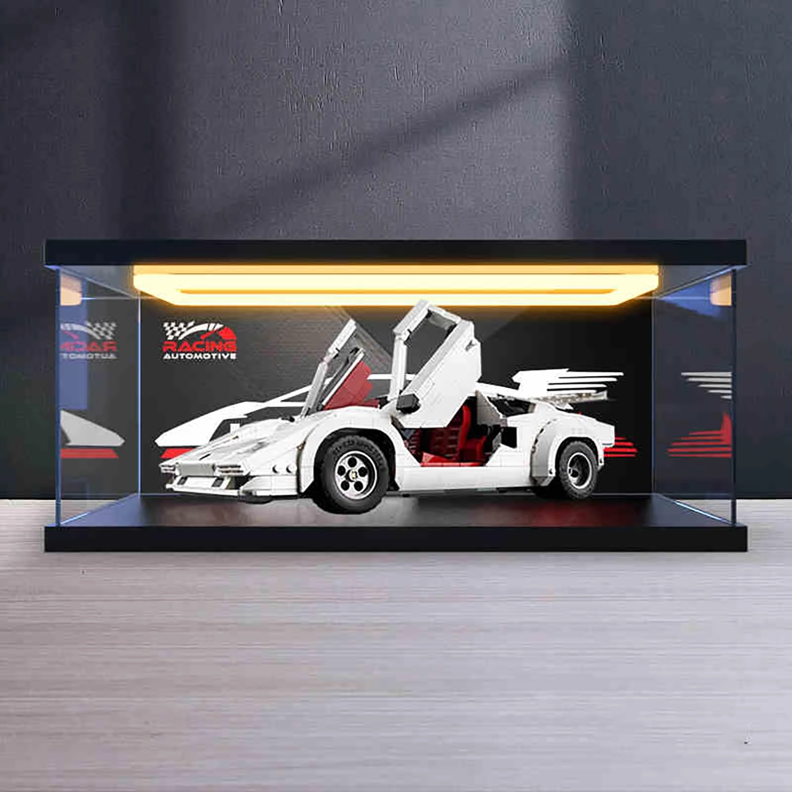 Display Box - 40 x 20 x 15 cm Walnut Backlight Model