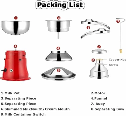 Centrifugal Milk Separator - 5L