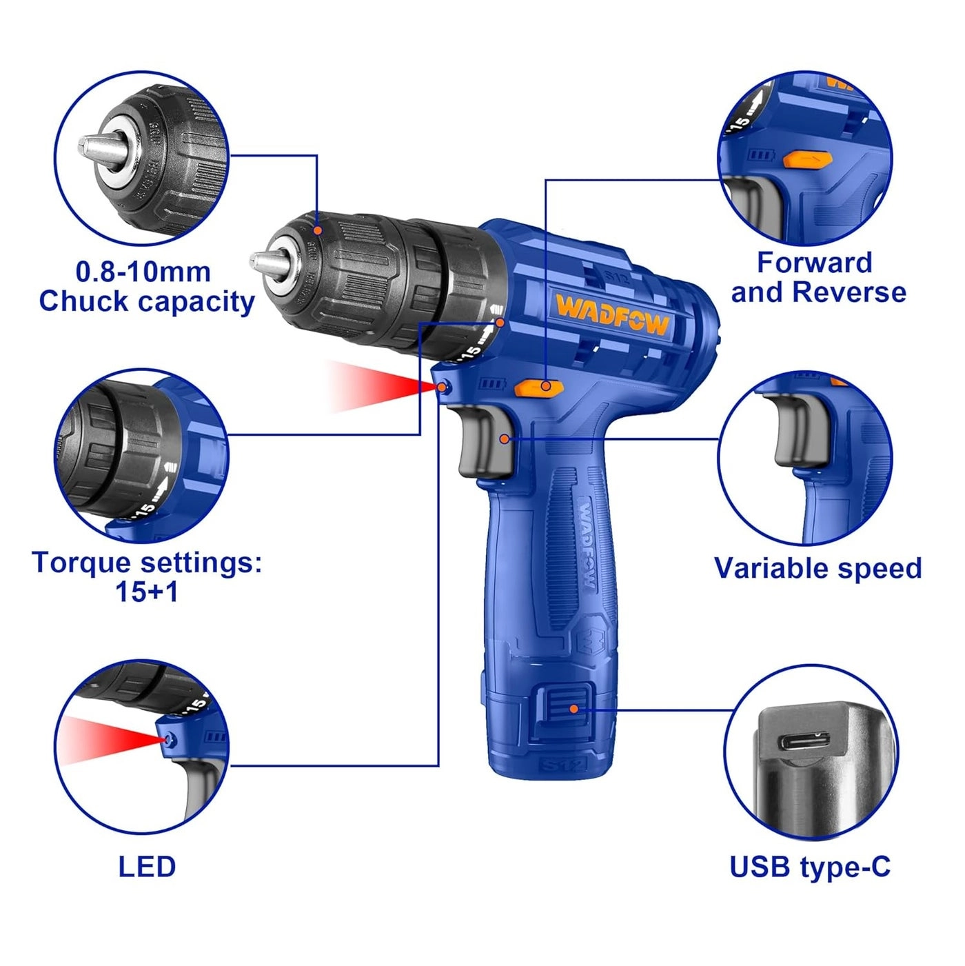 Cordless Drill Set - 12V