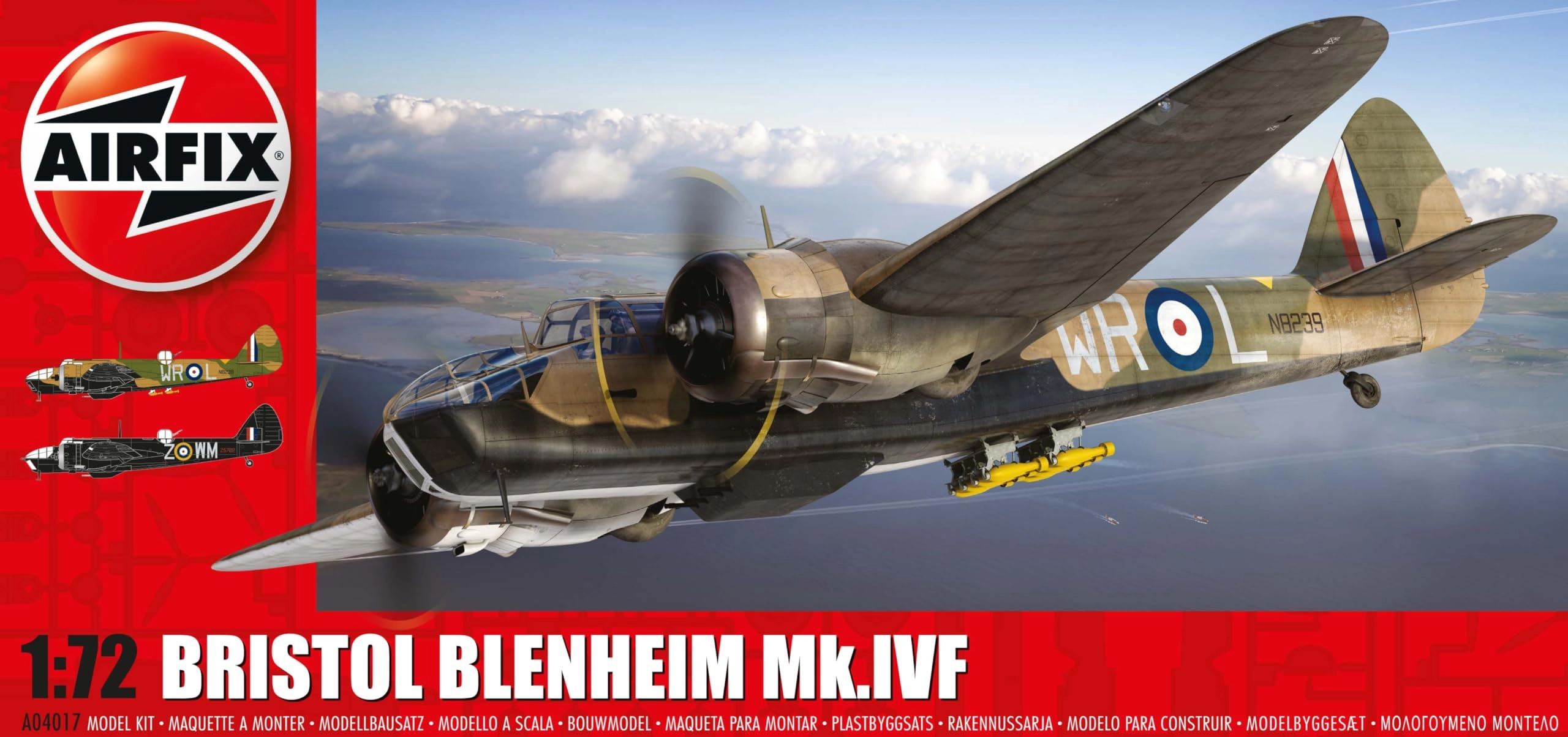 Airfix Bristol Blenheim Mk.IVF Model Kit (B00IJZIB6I) - Plastic Basic Kit - 1:72