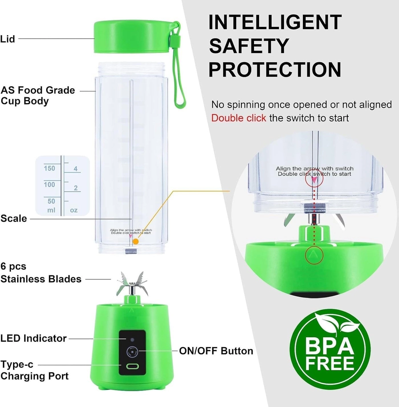 Portable Juicer Mixer Blender