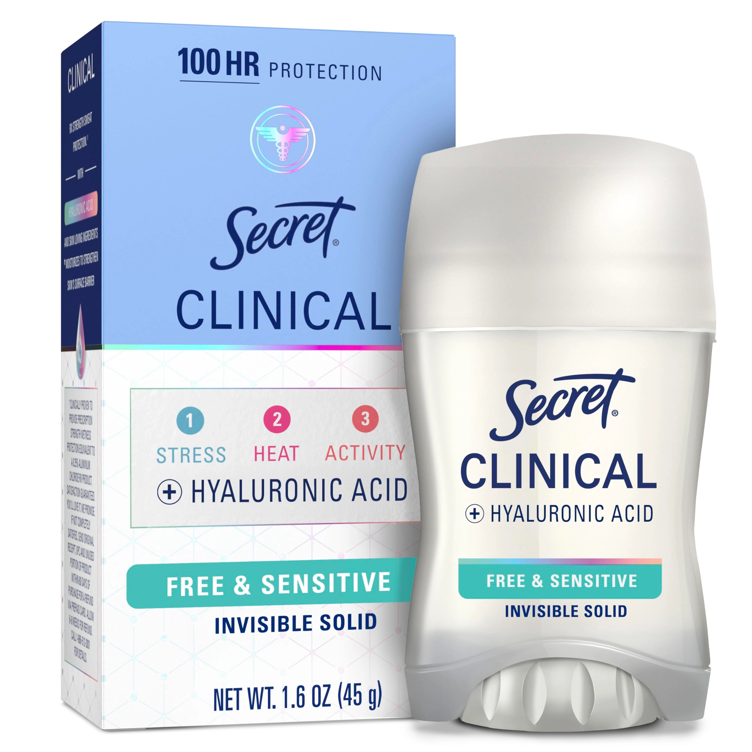 Procter & Gamble Clinical Strength Antiperspirant Deodorant - Free & Sensitive 1.6 Ounce