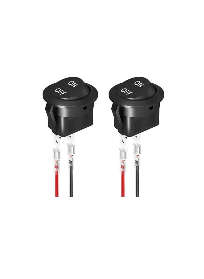 KNP KCD1 Round Rocker Switch - Single Pole Single Throw SPST