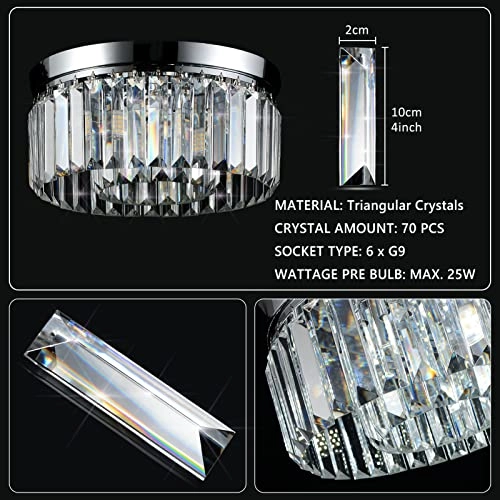 Modern Crystal Ceiling Lights - Dimmable