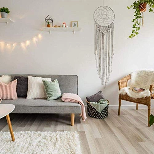 Dreamcatcher - Siderosphere, feathers, lines, wood beads.