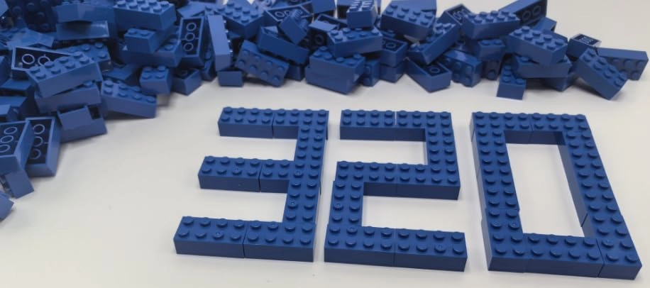 BINGUOONE 2x4 Bricks - 320 pcs