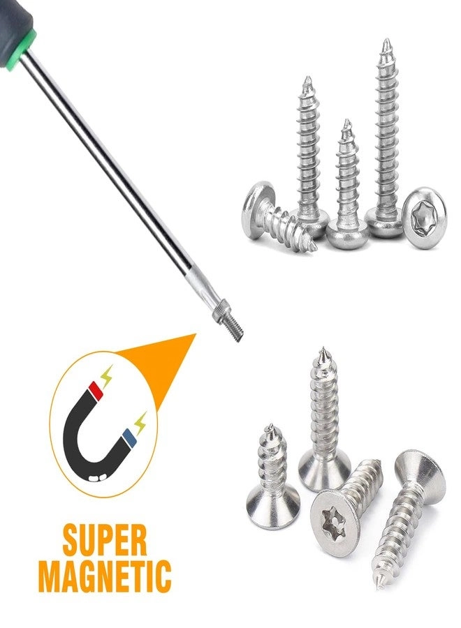 Torx Head Screwdriver Bit Set - 11 Piece 3 Inch Long