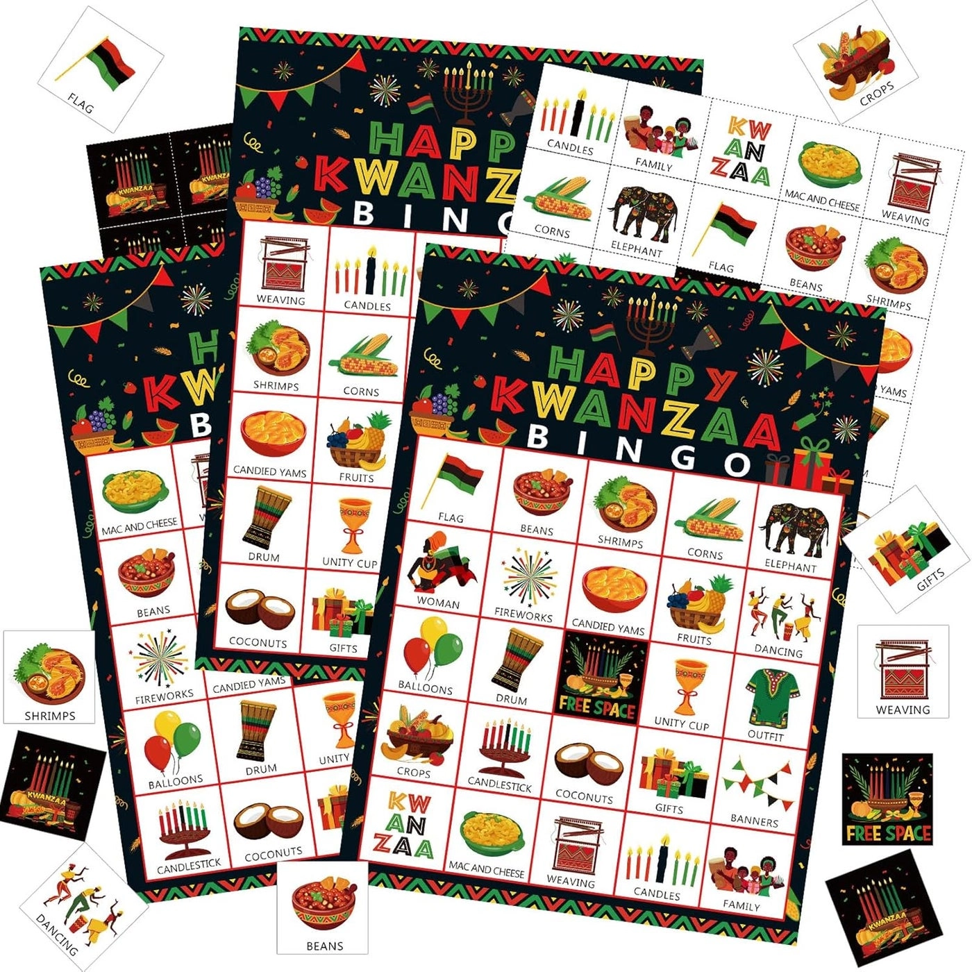 Containlol Kwanzaa Game Bingo - 39 pieces over 15 years old