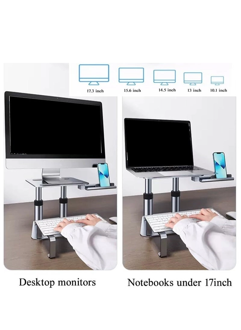 Adjustable Height Monitor Stand - 17 inch
