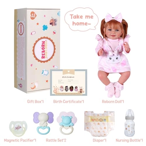 Reborn Baby Doll - 20 Inch Soft Fabric Vinyl Ages 3+