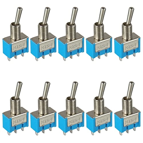 HUAREW MST-102 - SPDT ON-ON 3 Pins 2 Position AC 125V 6A / 250V 3A - 10 pcs