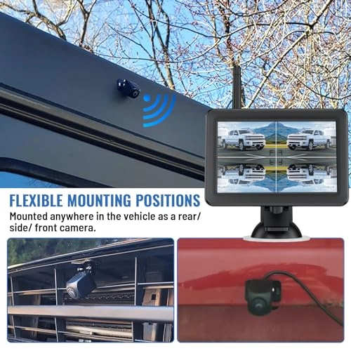 Wireless WiFi Magnetic Hitch Backup Camera - Night Vision 1080P