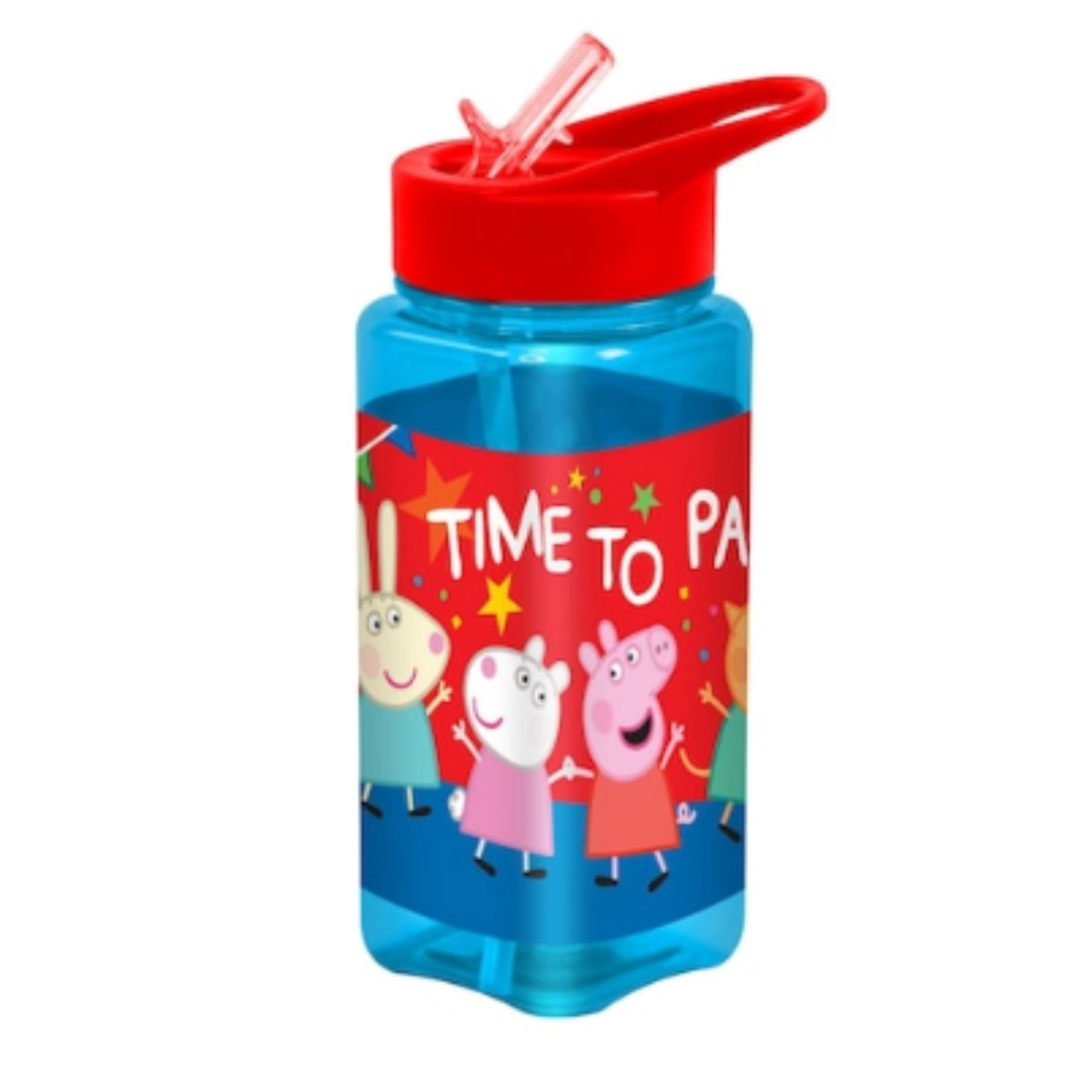 Peppa Pig Square Water Bottle - 500 ml screw-on lid