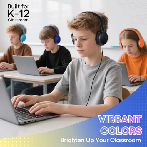 Kids Headphones Wired Headphone 5 Pack