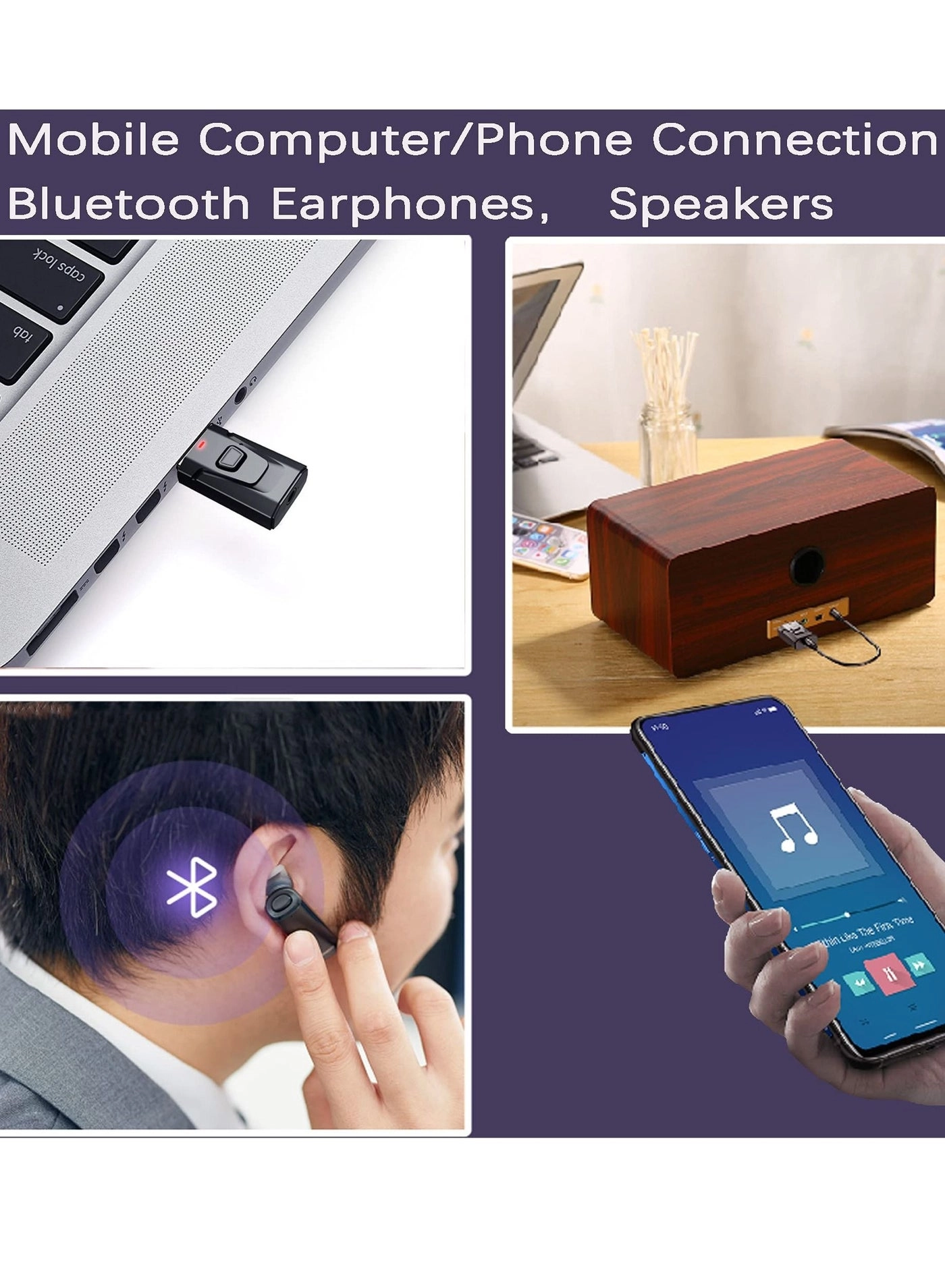 Bluetooth 5.0 Transmitter Receiver 3 in 1 Adapter 5.0