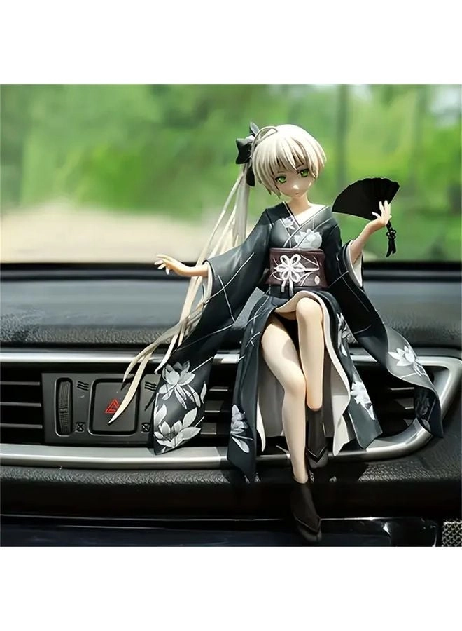 3 In 1 Anime Action Figure - White Traditional Chinese Attire