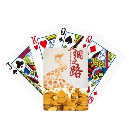 Camel Desert Journey Silk Road Map - Safe and quality paper Bridge Size ( 5.7 x 8.8cm / 2.2 x 3.5 inch)