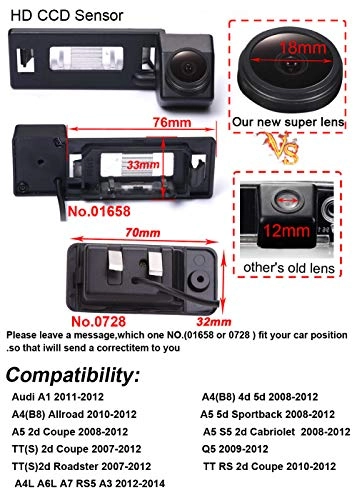 Car Reversing Camera - Night vision wireless 1280 x 720 pixels