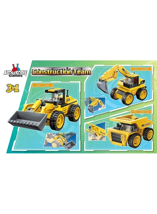 Apostrophe Games 3 in 1 Construction Team Building Block Set - 203 pcs