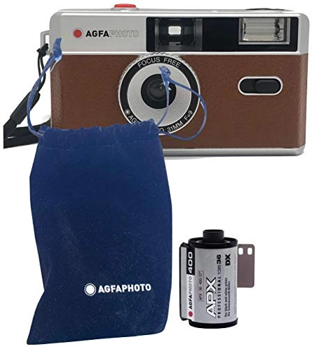 Analogue 35 mm Film Photo Camera + Black/White Pictures Film + Battery