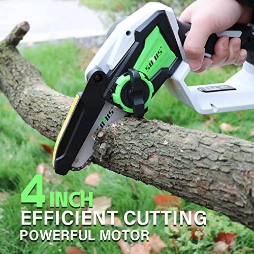 Mini Chainsaw Cordless - 5 Inch Battery Powered