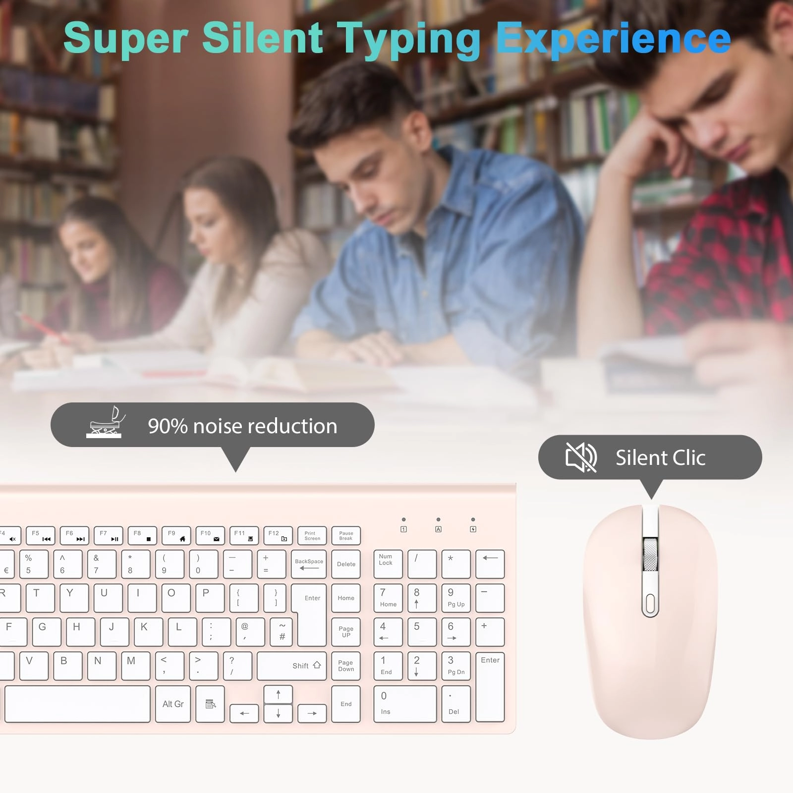 Wireless Keyboard Mouse Combo - UK Wireless