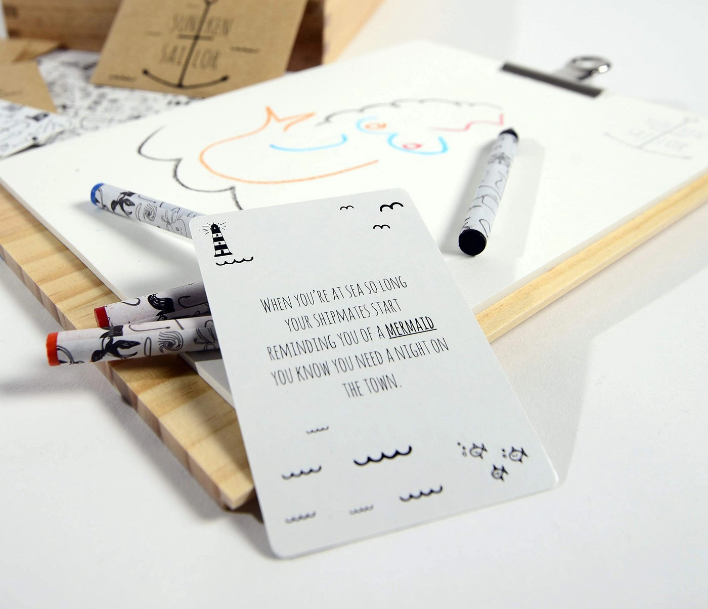 Sunken Sailor - Adult Party Game Drawing and Deceit