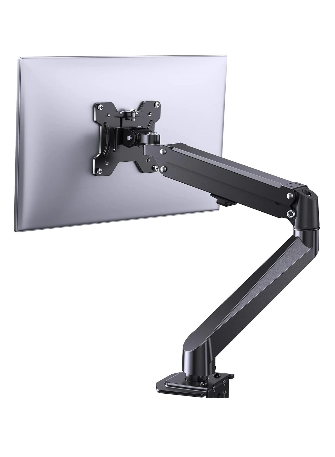 Single Monitor Mount - Gas Spring Full Motion 17-27 Inch