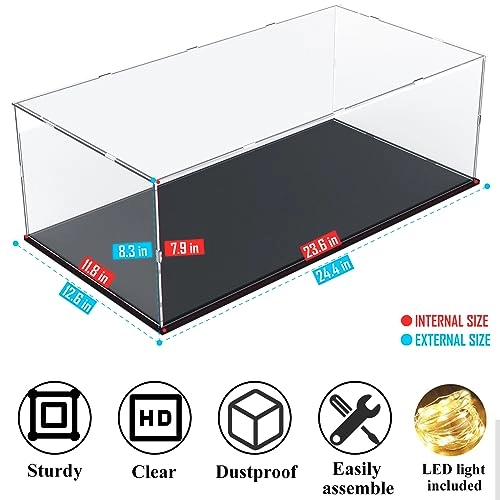 Acrylic Display Case - 1:8 scale Lego 42083 42096 42056