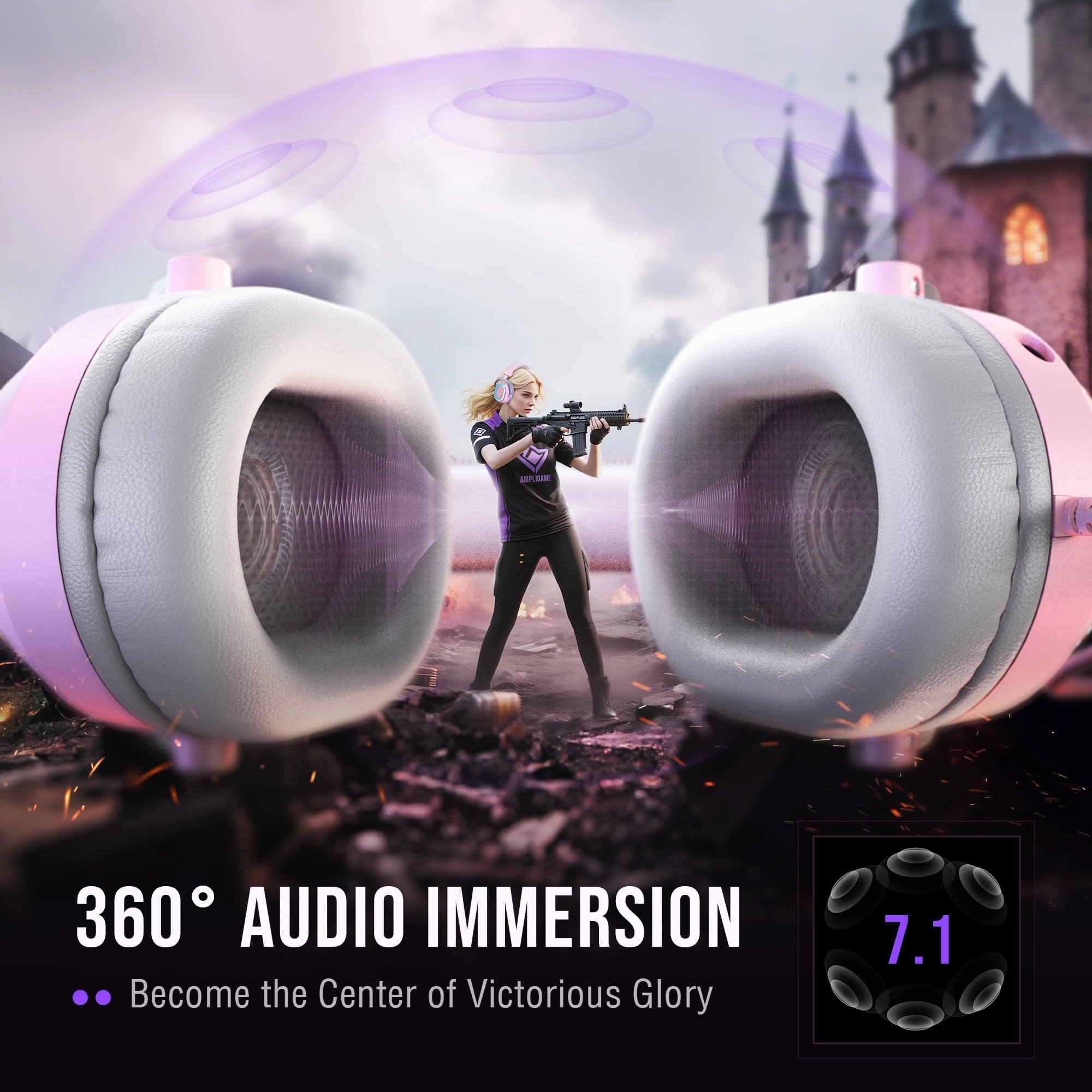 AmpliGame H13WP Wired Headset