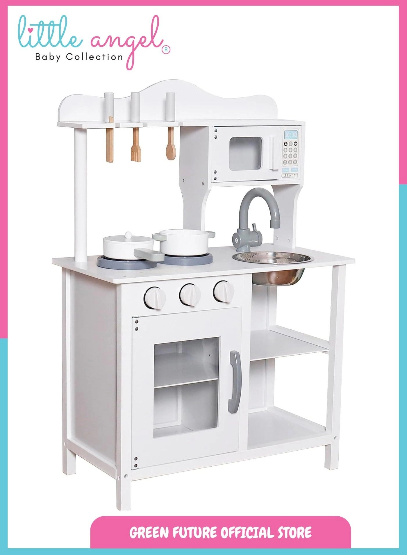 Kids Wooden Play Kitchen