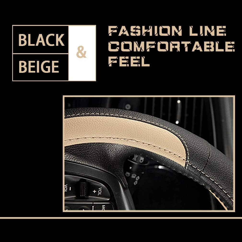 Leather Car Steering Wheel Covers