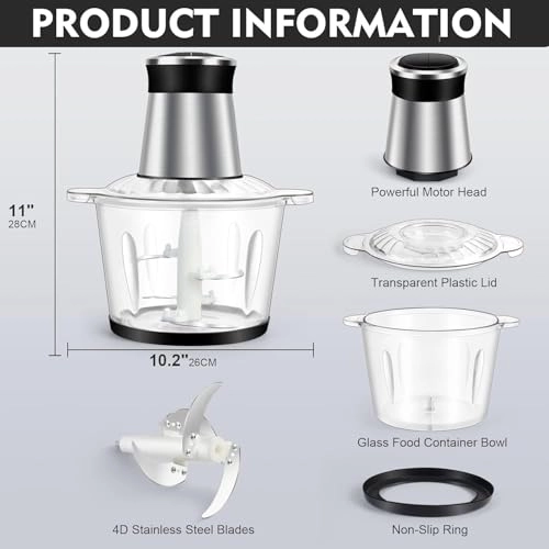 Multi Chopper & Mincer - 300W 2 Speed 3L
