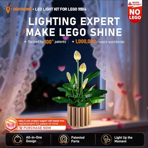 Set of Lights for Lego Spatiphyllo (11504) - LED Plug-and-play